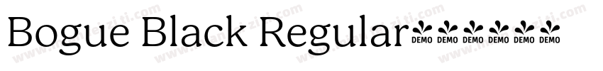 Bogue Black Regular字体转换